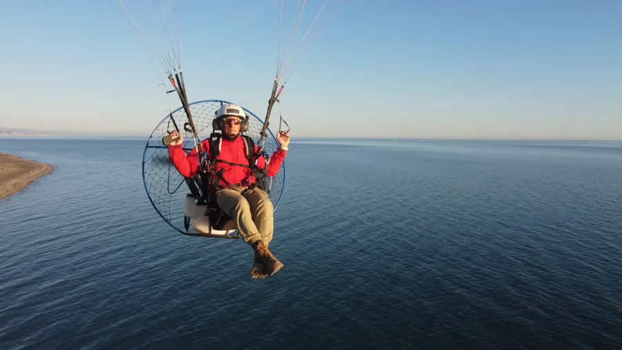 Álvaro, paramotor flying instructor at Malaga Beach Flying